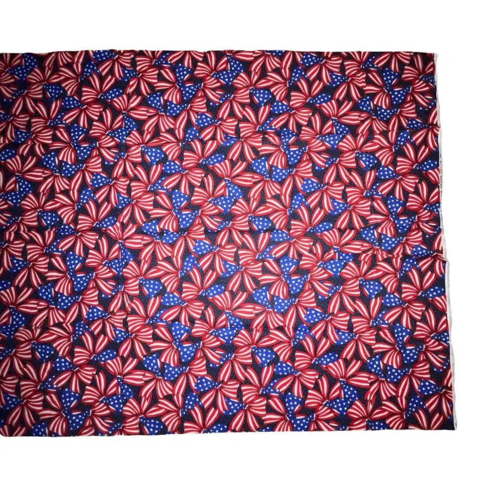 New Faye Liverman Burgos Marcos Brothers Patriotic Material Fabric .9 Yard
